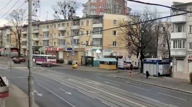 Перекресток улиц Советский проспект и Мусоргского. Веб камеры Калининграда онлайн