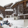 Курортные Альпы засыпало снегом