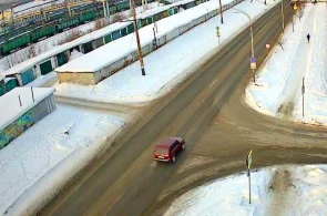 Перекресток Вокзальной и Дзержинского. Веб-камеры Междуреченска онлайн