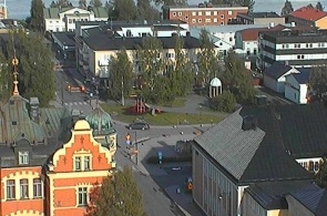 Обзорная веб камера онлайн. Хапаранда (Швеция) Вид на Юг города.