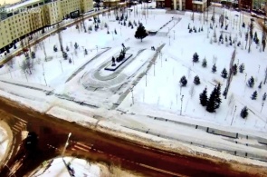 Сквер перед Дворцом Профсоюзов. Уфа веб камера онлайн
