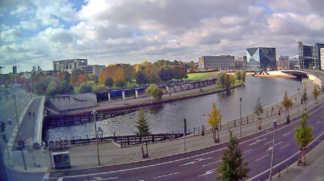 Набережная реки Шпрее. Веб камеры Берлина онлайн