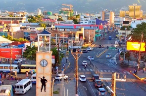 Панорамный вид на столицу Ямайки. Веб-камеры Кингстона