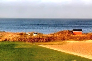 Вид на пляж Хвиде-Санде. Веб-камеры Копенгагена