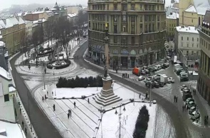 Площадь Мицкевича Львов веб камера онлайн
