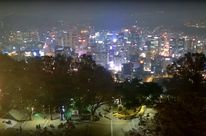 Вид с телебашни. Веб-камеры Сеула