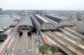 Центральная железнодорожная станции в Амстердаме веб камера онлайн
