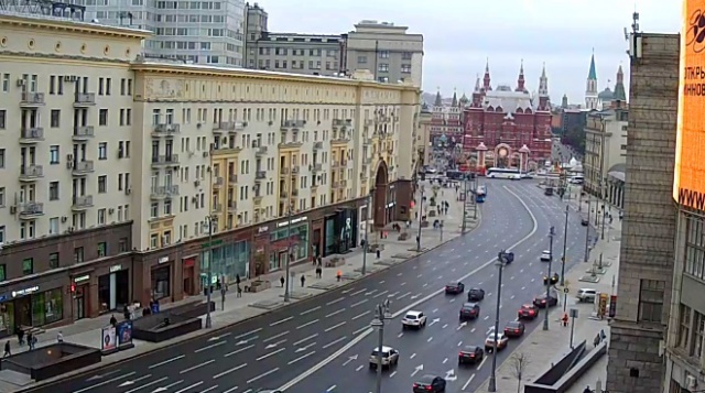 Тверская улица. Веб камеры Москвы онлайн