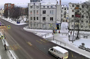 Пешеходный переход на улице Карельская. Веб-камеры Сортавалы онлайн