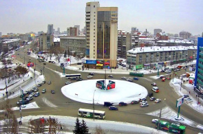 Площадь Лунинцев. Веб камеры Новосибирска онлайн