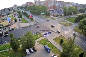 Перекрёсток улиц Ленинградская - Новгородская. Веб-камеры Вологды