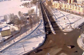 Веб-камера на перекрестке улиц Красногвардейской и Заводской в Нижнем Тагиле.