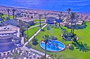 Пляж отеля Rodos Palladium. Веб-камеры Каллитея