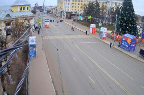 Улица Соборная. Трансляция в сторону Рязанского Кремля. Веб-камеры Рязани онлайн