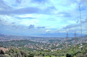 Вид на город с горы Пенделикон. Веб камеры Афин онлайн