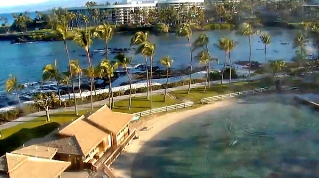 Вид с отеля Hilton Waikoloa Village веб камера онлайн