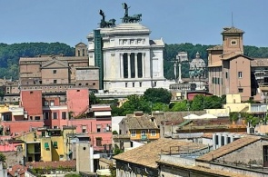 Monti Palace Hotel. Панорамная веб камера в Риме онлайн