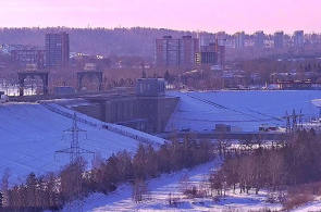 Веб камера с видом на плотину Иркутской ГЭС