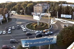 Круговое движение улиц Доваторцев, Ленина. Ставрополь веб камера онлайн