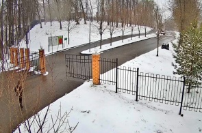 Улица Советская. Вход в парк Лямина. Веб-камеры Яхрома онлайн