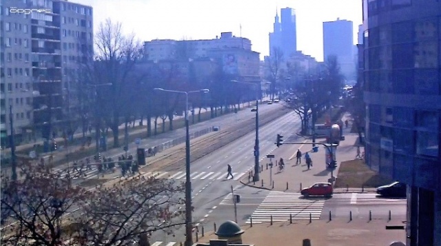 Вид на проспекте Папы Римского Иоанна Павла II и улицы Анелевича.