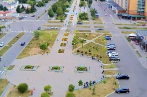 Центр города. Сквер на ул. Попова. Удомля веб камера онлайн