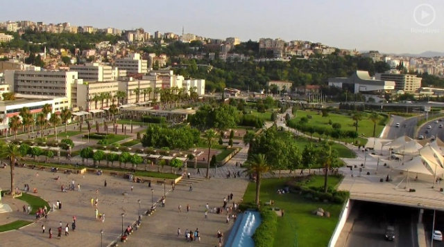 Здание муниципалитета. Панорамная камера Измира онлайн