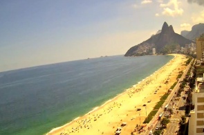 Пляж Ипанема. Рио-де-Жанейро веб камеры онлайн