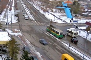 Перекресток Проспекта Республики и Карагандинского шоссе
