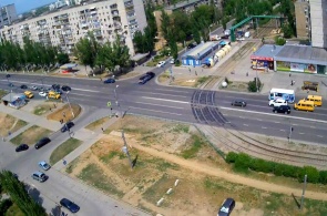 Перекресток проспекта Ленина и улицы Академика Королёва. Веб-камеры Волжского