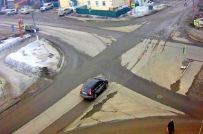 Перекресток улиц Никитина - Московская. Веб-камеры Юрги