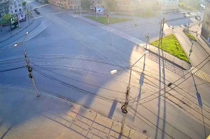 Перекресток улиц Фрунзе - Космонавтов. Веб-камеры Нижнего Тагила