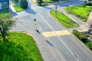 Пешеходный переход на шоссе Стрельницком. Веб-камеры Красного Села