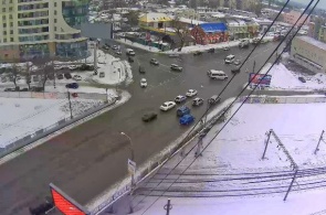 Вид на перекресток улиц Ленина и Урицкого. Веб камера онлайн в Воронеже