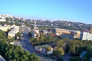 Площадь Луговая в сторону ул. Спортивная. Владивосток веб камера онлайн