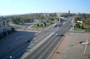 Площадь Поляка, проспект Ленина Запорожье веб камера онлайн