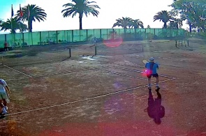 Теннисный корт. Пансионат "Колхида" Старая Гагра веб камера онлайн