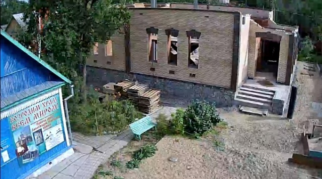 Восстановление храма Александра Невского. Хабаровск веб камера онлайн