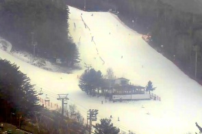 Горнолыжный курорт Мона Ёнпхён. Ракурс 3. Веб-камеры Пхёнчхан онлайн